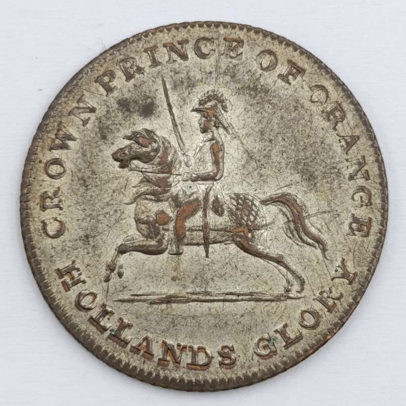1815 Medal commemorating the role of crown prince Willem II at the battle of Waterloo