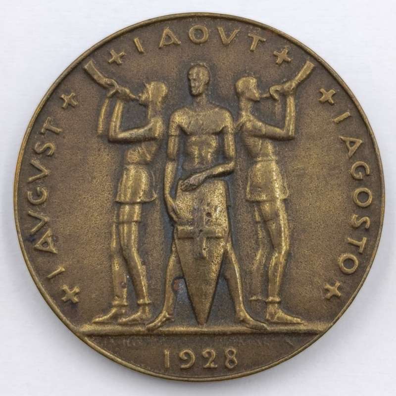 1928 Swiss National Day pin badge