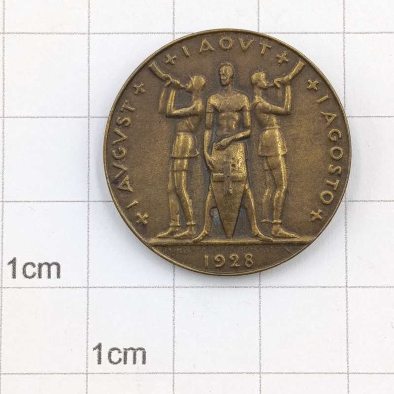 1928 Swiss National Day pin badge