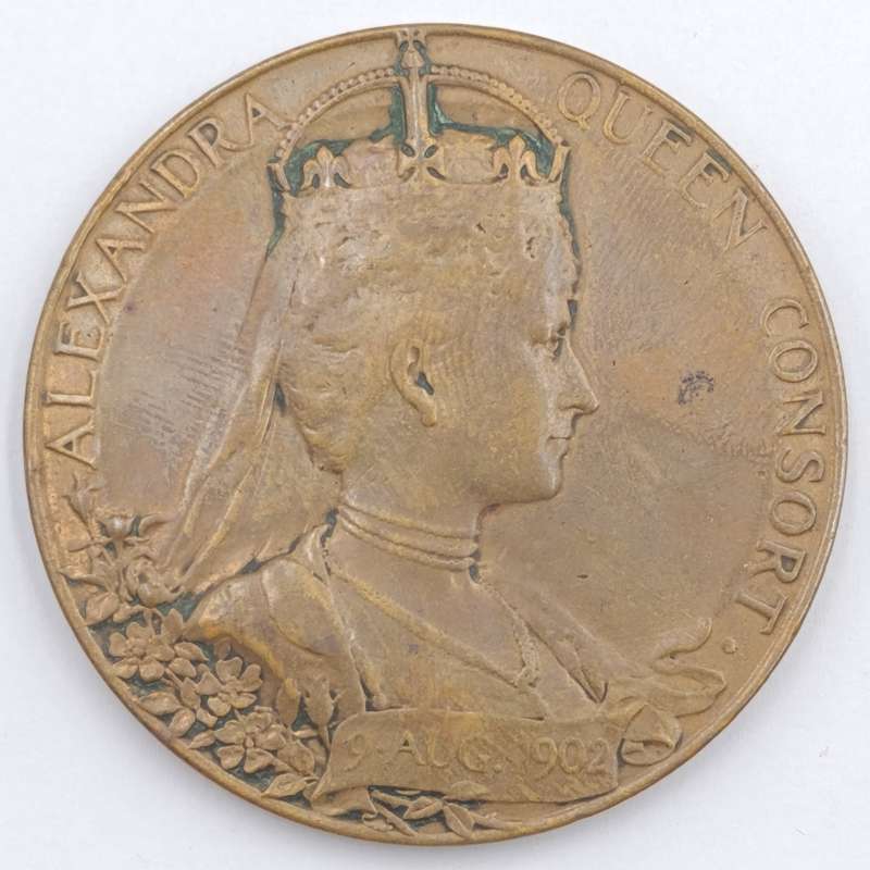 Lange and heavy copper coronation of Edward 7 - 1902 medal
