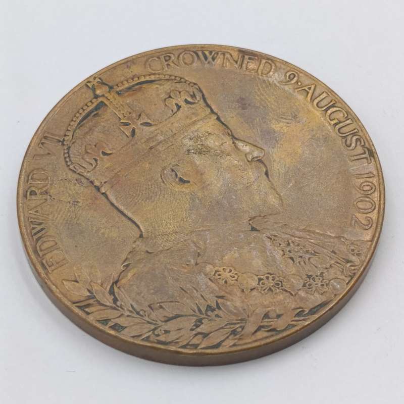 Lange and heavy copper coronation of Edward 7 - 1902 medal