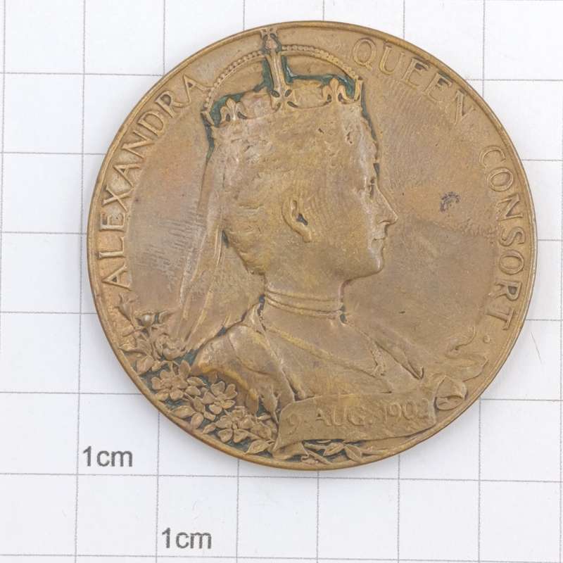 Lange and heavy copper coronation of Edward 7 - 1902 medal