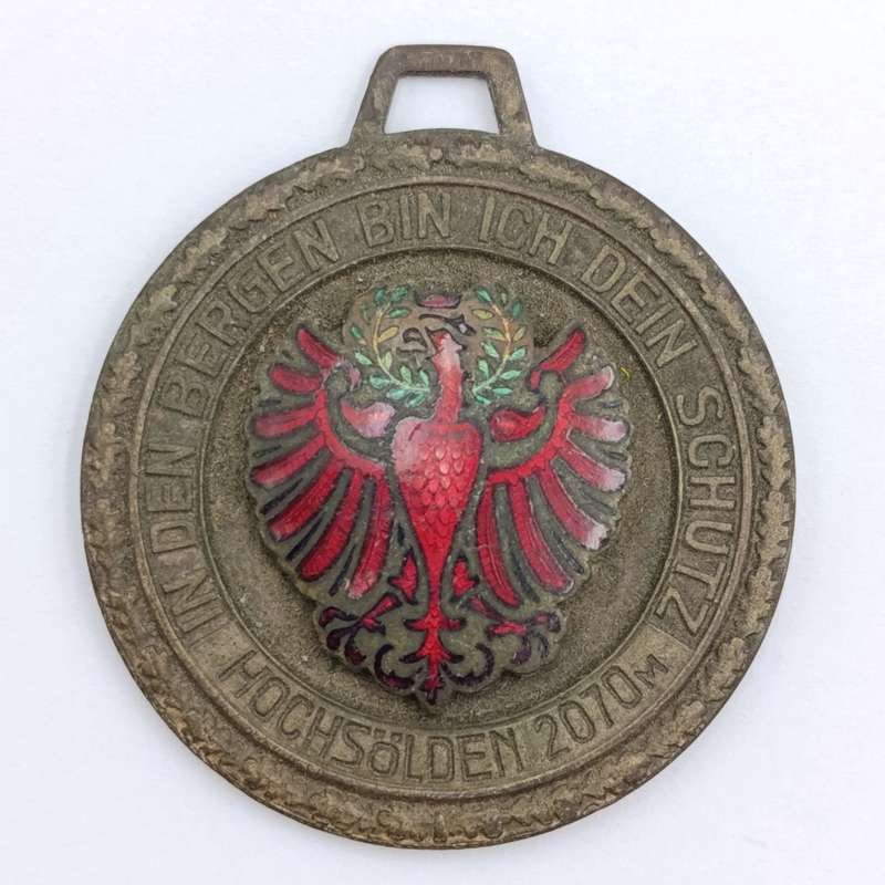 Austrian Hochsölden 2070m medallion