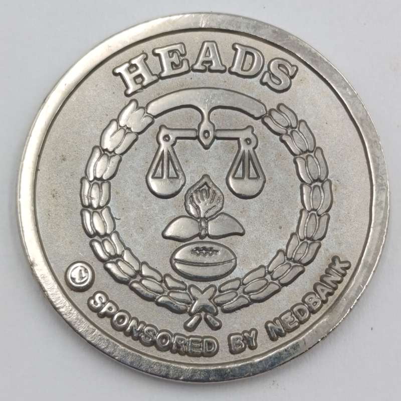 Nedbank Heads / Tails Rugby referee coin
