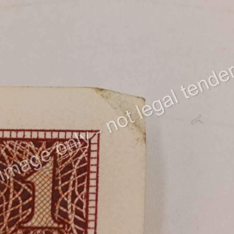 Lot of 6 Rissik R1 banknotes 1966 second issue - consecutive numbers - corner folding