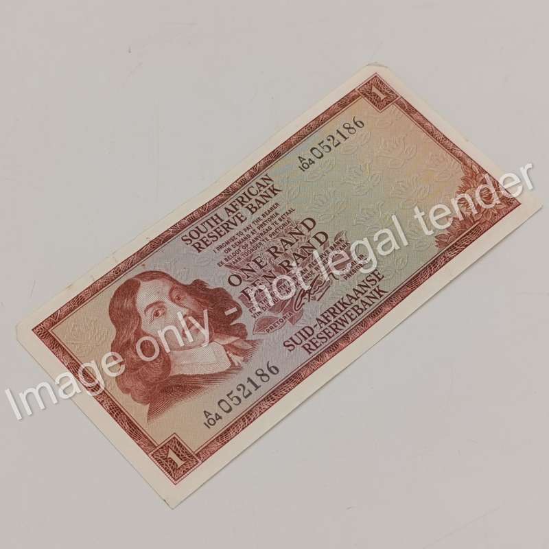 Lot of 6 Rissik R1 banknotes 1966 second issue - consecutive numbers - corner folding