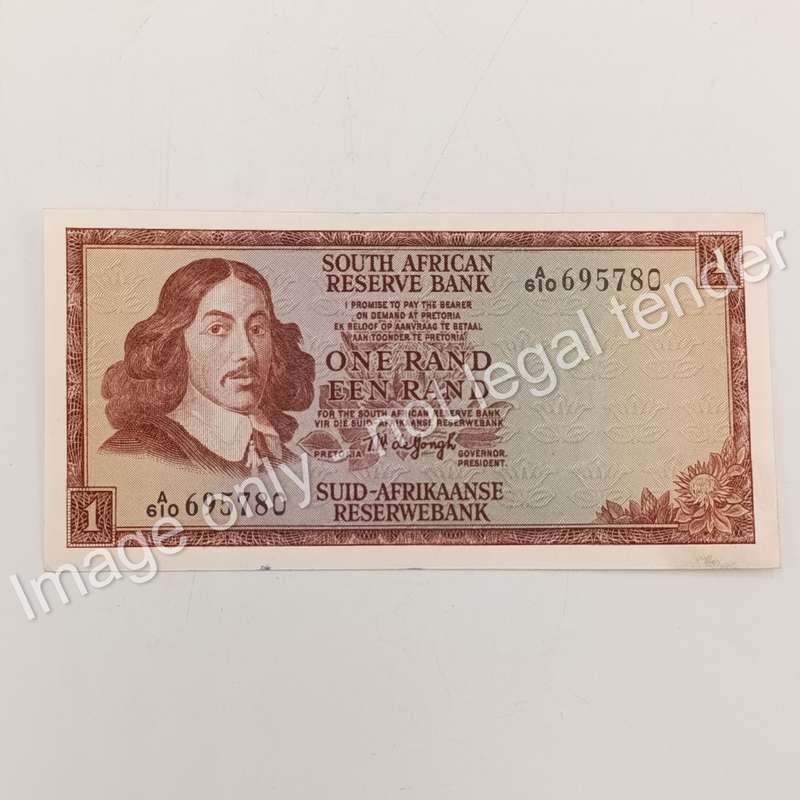 Lot of 6 TW de Jongh First Issue R1 banknotes