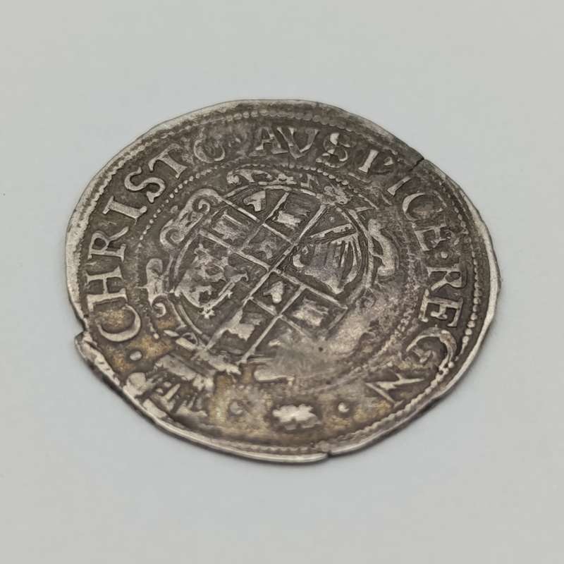 1 Groat - 1638 to 1642 - silver coin feauturing Charles 1 - REGNO variant - "O" missing in "REGNO"