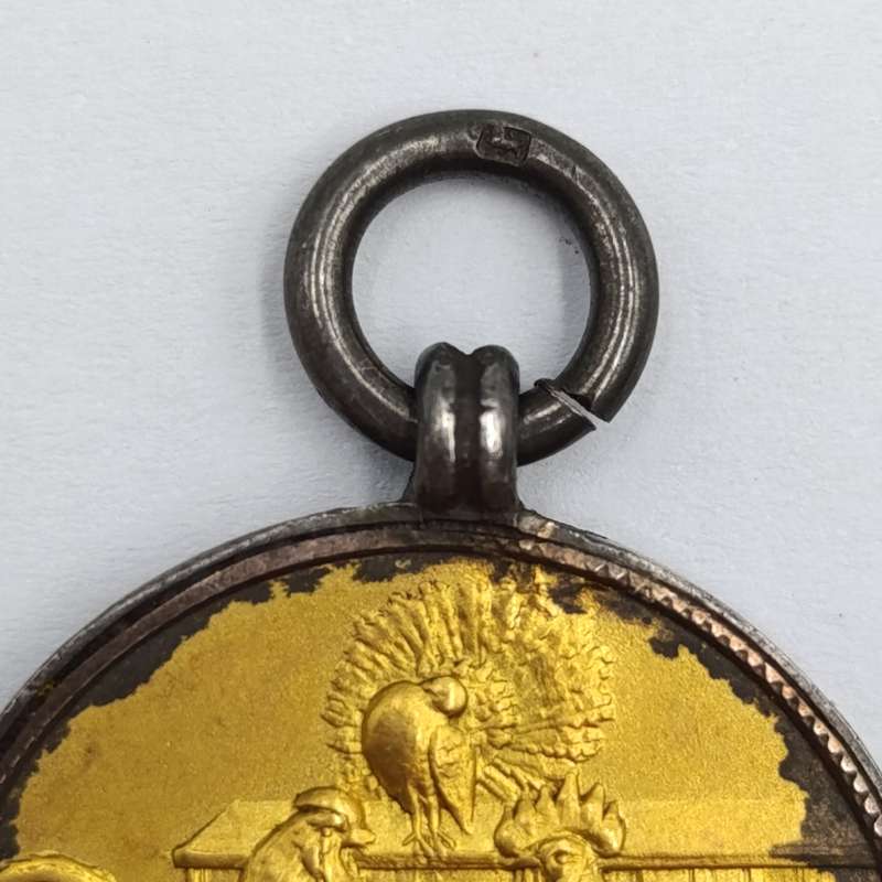 1909 Western Province Poultry medal awarded to FL Leak - Sterling silver