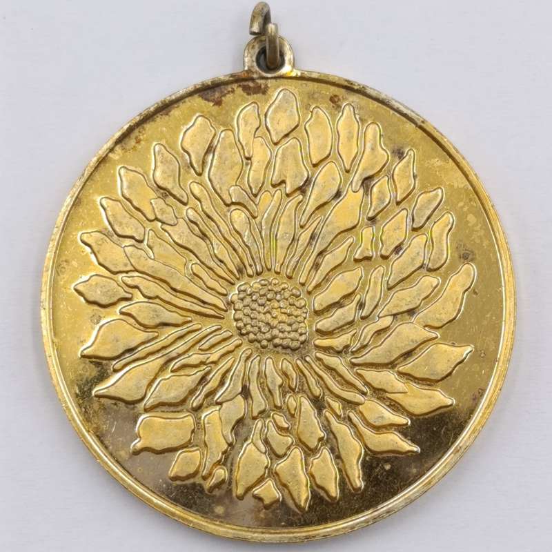 Franklin Mint Japanese pendant of the perfect blossom - Sterling Silver gold plated 25,6g