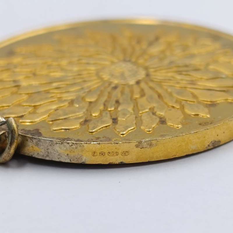 Franklin Mint Japanese pendant of the perfect blossom - Sterling Silver gold plated 25,6g