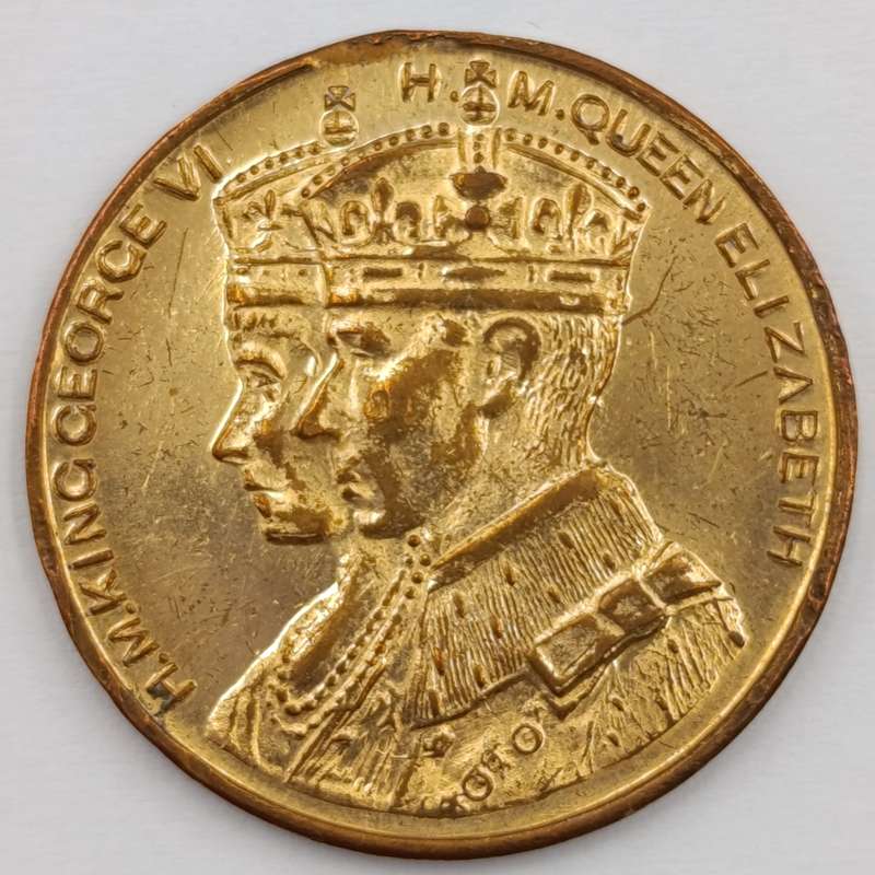 George 6 crowning 1937 medallion