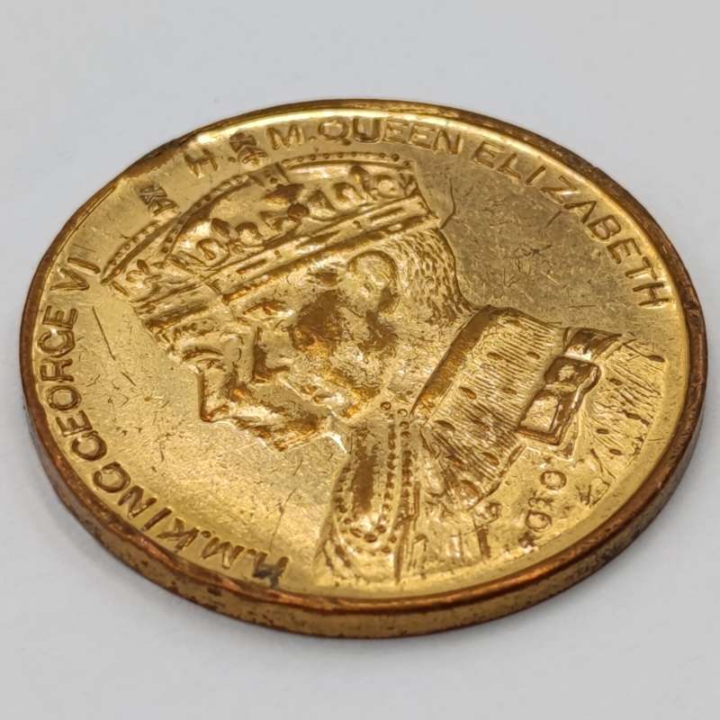 George 6 crowning 1937 medallion