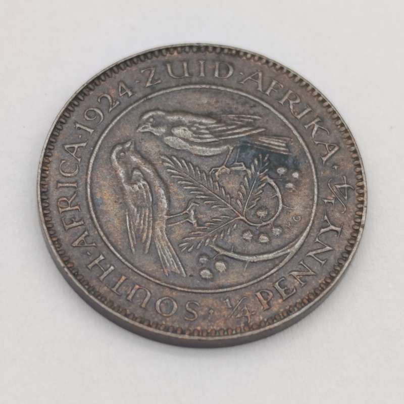 South Africa 1924 farthing uncirculated