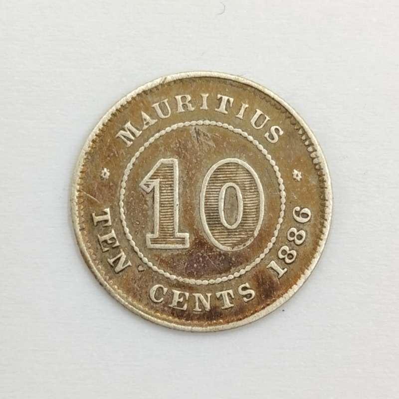 Mauritius 1886 Ten cent silver