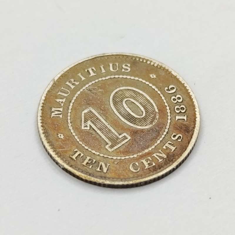 Mauritius 1886 Ten cent silver