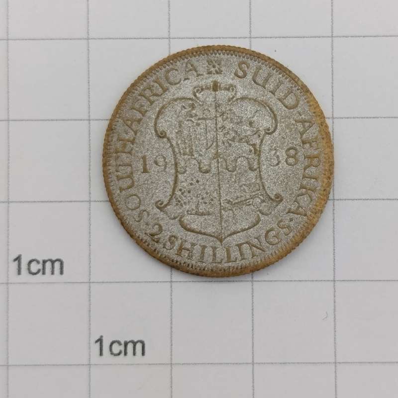 South Africa 1938 Fibre 2 Shilling