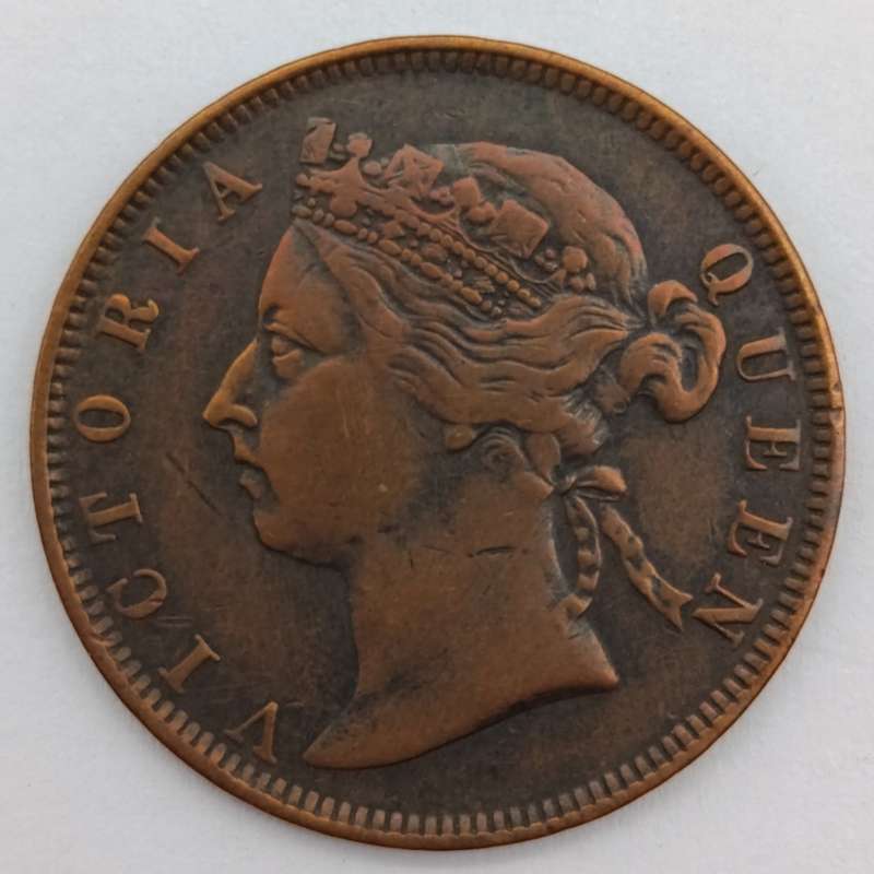 Mauritius 1884 Copper 2 cent