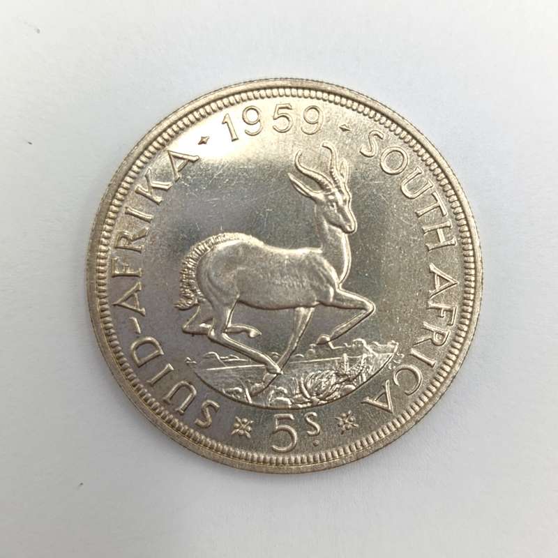 South Africa 1959 Crown 5 shilling scarce proof or proof like