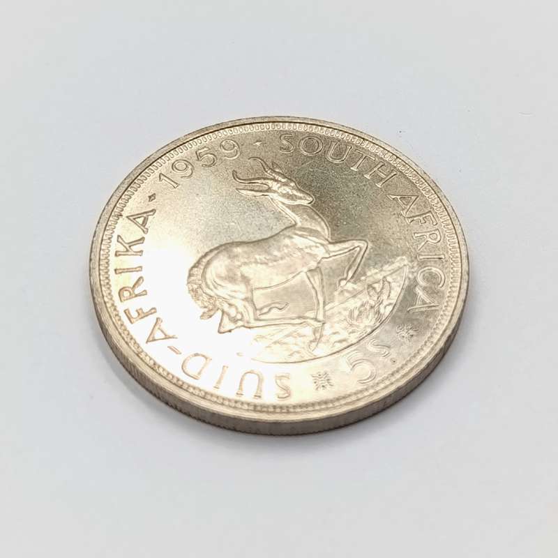 South Africa 1959 Crown 5 shilling scarce proof or proof like