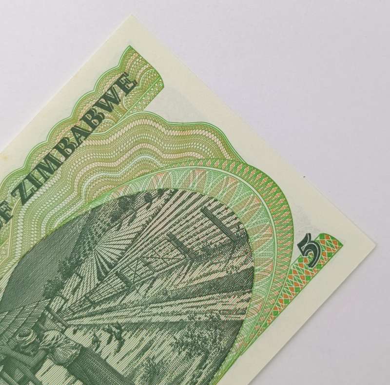 Zimbabwe 1983 Harare $5 uncirculated Pick 2c banknote