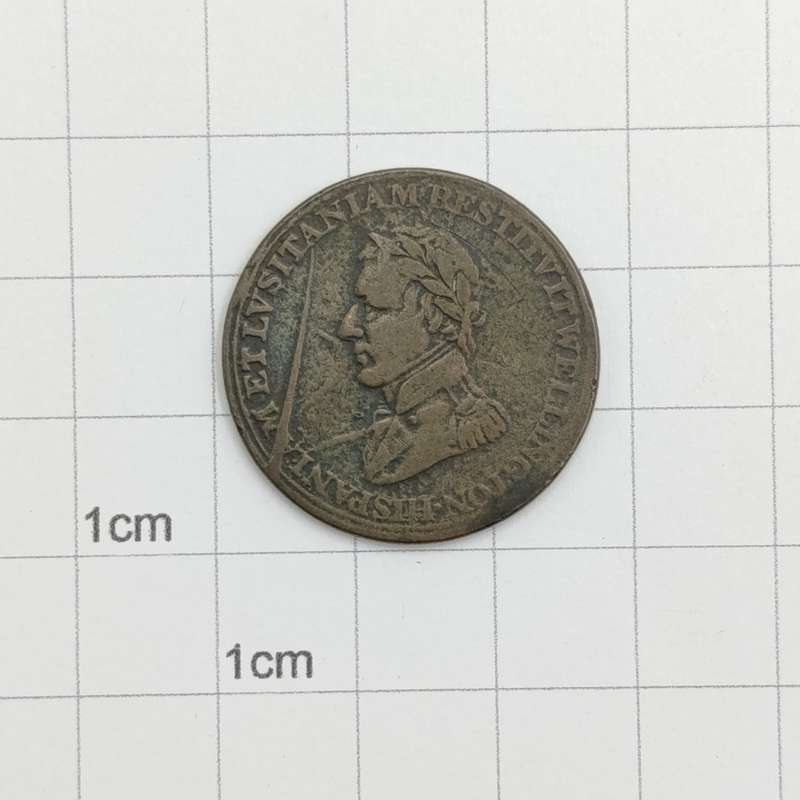 1812 Canadian 1/2 penny Merchant token - with large die crack - unsure of variety