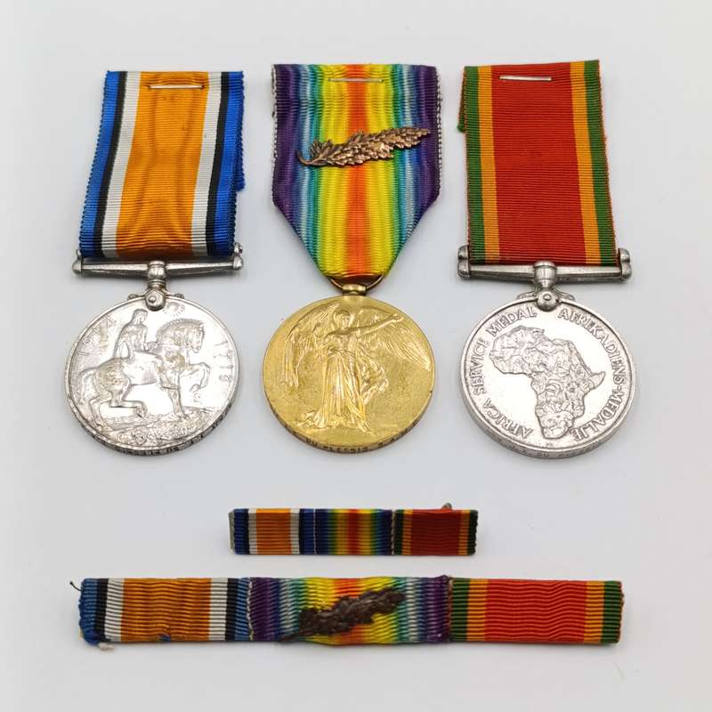 WW1 / WW2 Mentioned in despatches medal group issued to staff sergeant J.E du Plessis