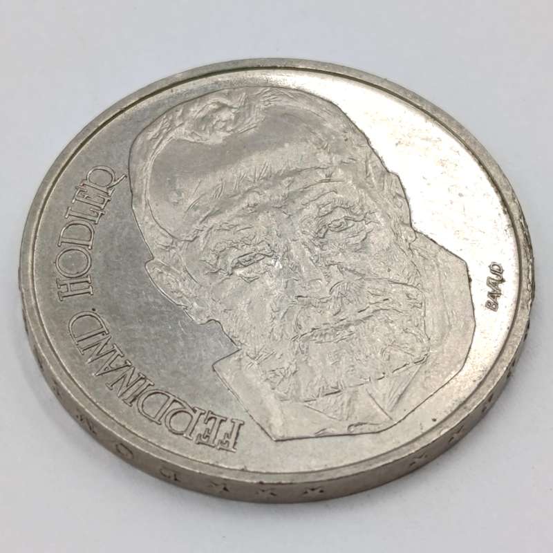 1980 Switzerland 5 Francs commemorative non-circulating coin- Ferdinand Modler - with edge lettering
