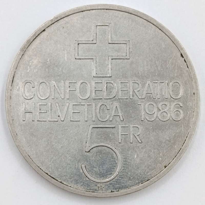 1986 Switzerland 5 Francs commemorative non-circulating coin - Battle of Sempach