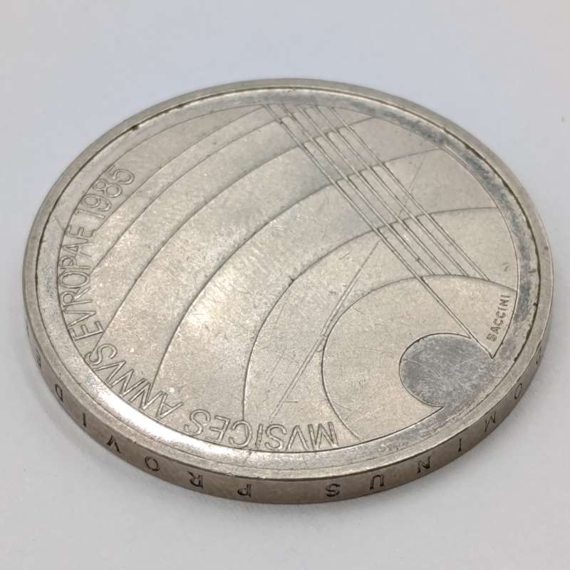 1985 Switzerland 5 Francs commemorative non-circulating coin- European year of music