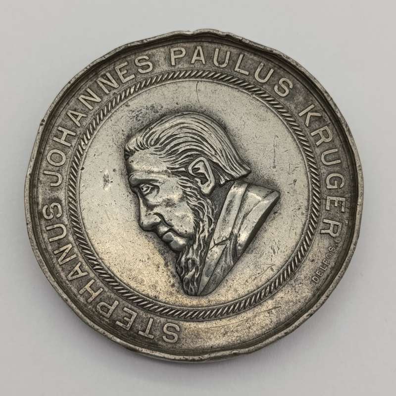 Very Rare Swearing in of President Kruger 1898 medallion by Delfos Brothers