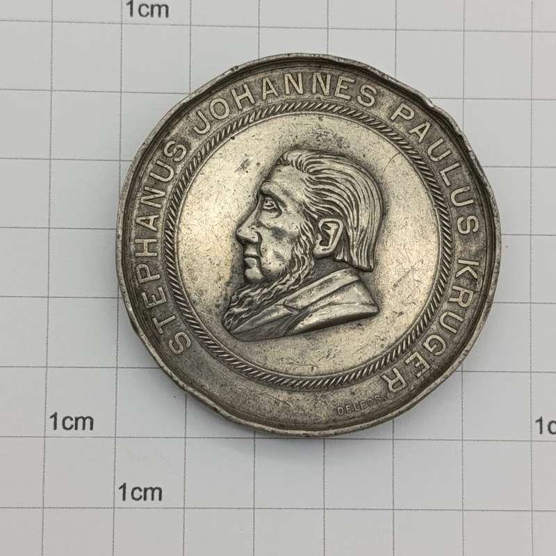 Very Rare Swearing in of President Kruger 1898 medallion by Delfos Brothers