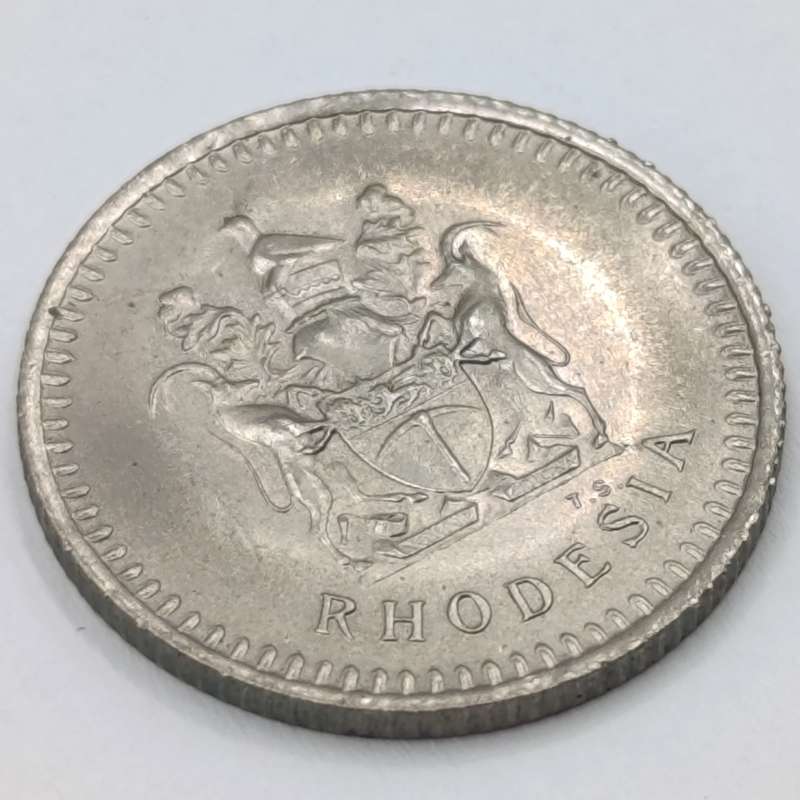 Rhodesia 1977 5 cent brilliant uncirculated