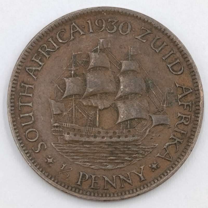 South Africa 1930 half penny VFT