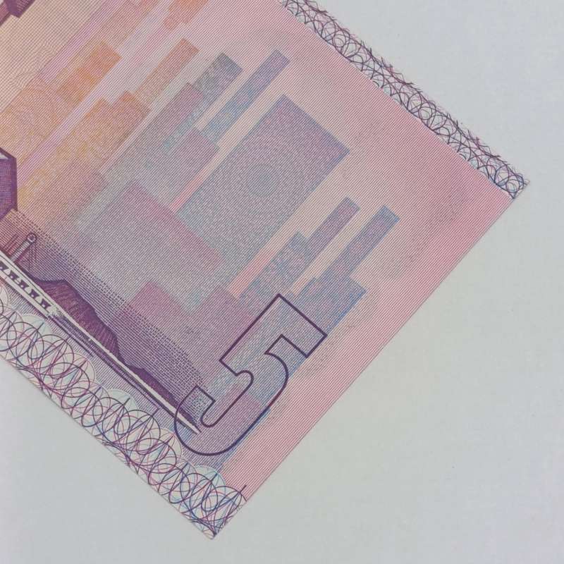 Gerhard de Kock Pair of uncirculated R5 notes with consecutive numbers