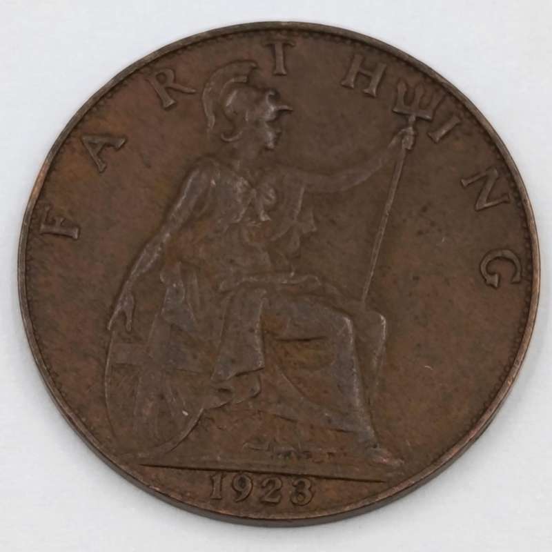 Great Britian 1923 farthing AU