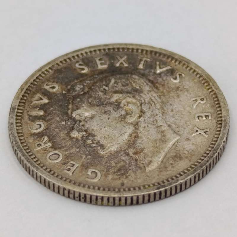 1949 South Africa sixpence VF