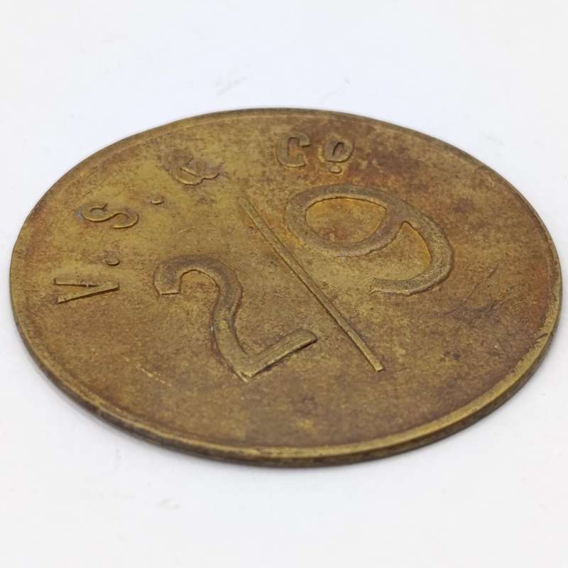 V.S. and Co Cape Town 2/9 2 Shilling 9 Pence token - very scarce