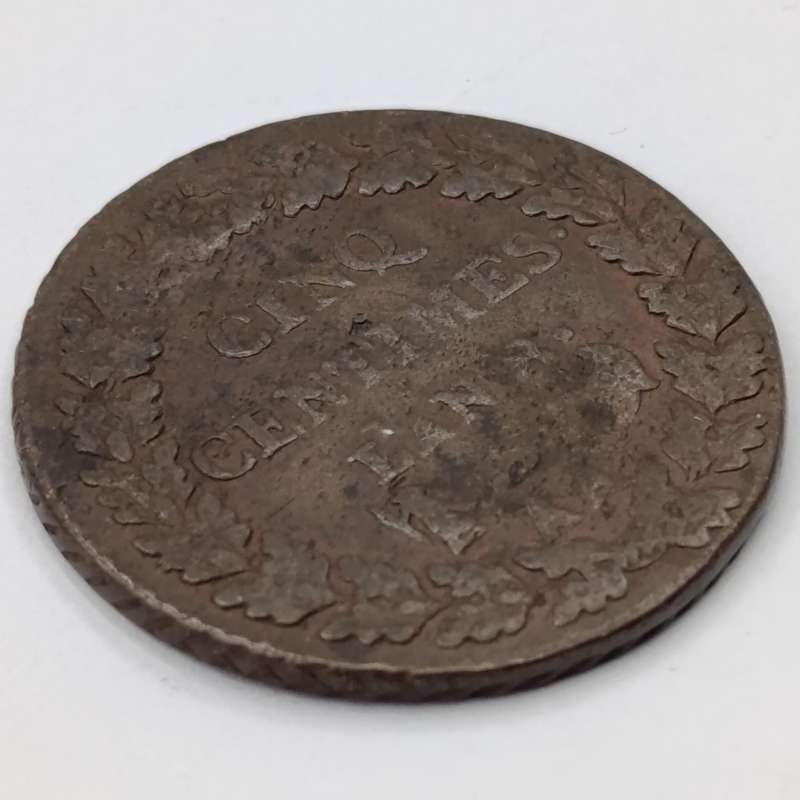 Circa 1800 France 5 centimes Dupré year - AA date mark - Metz mint - rarely seen