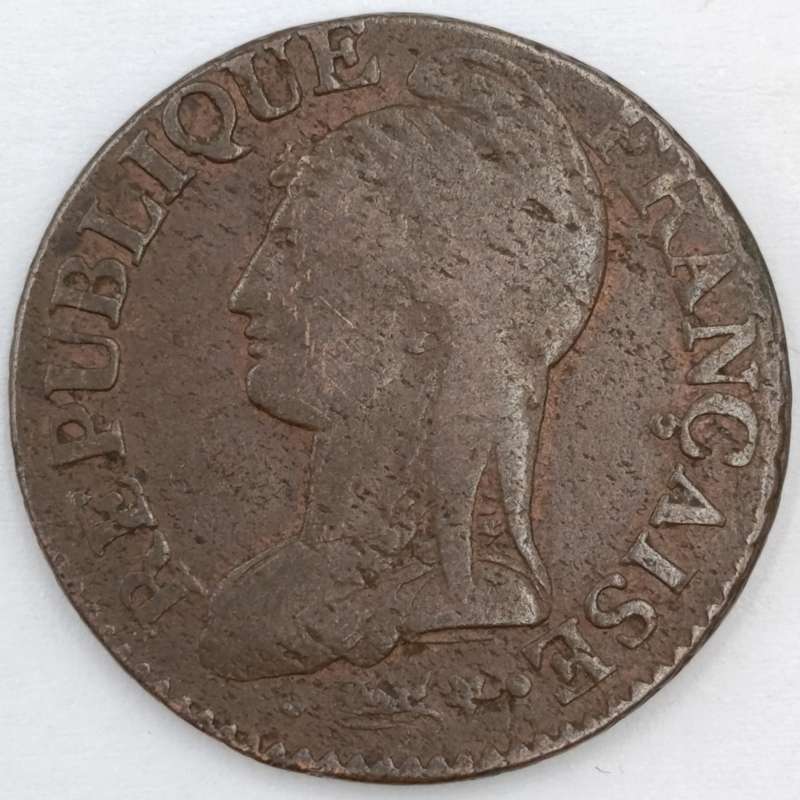 Circa 1800 France 5 centimes Dupré year - AA date mark - Metz mint - rarely seen