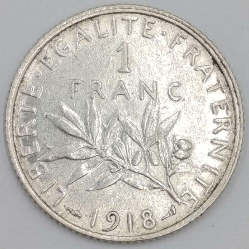 France 1918 One Franc AU