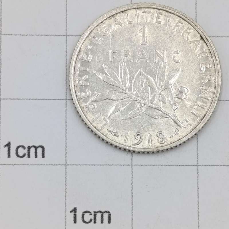 France 1918 One Franc AU