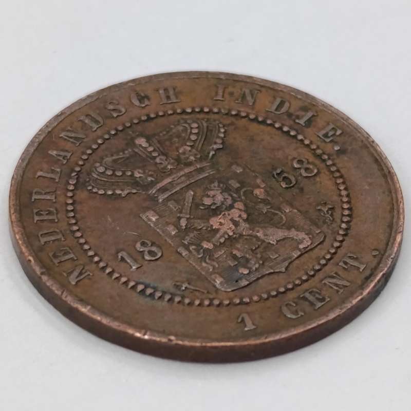 Nederlands Indie 1858 cent AU