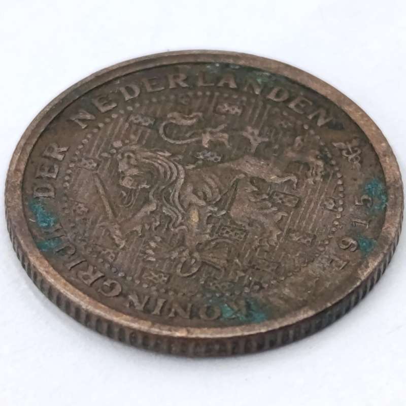 Netherlands 1915 XF half cent