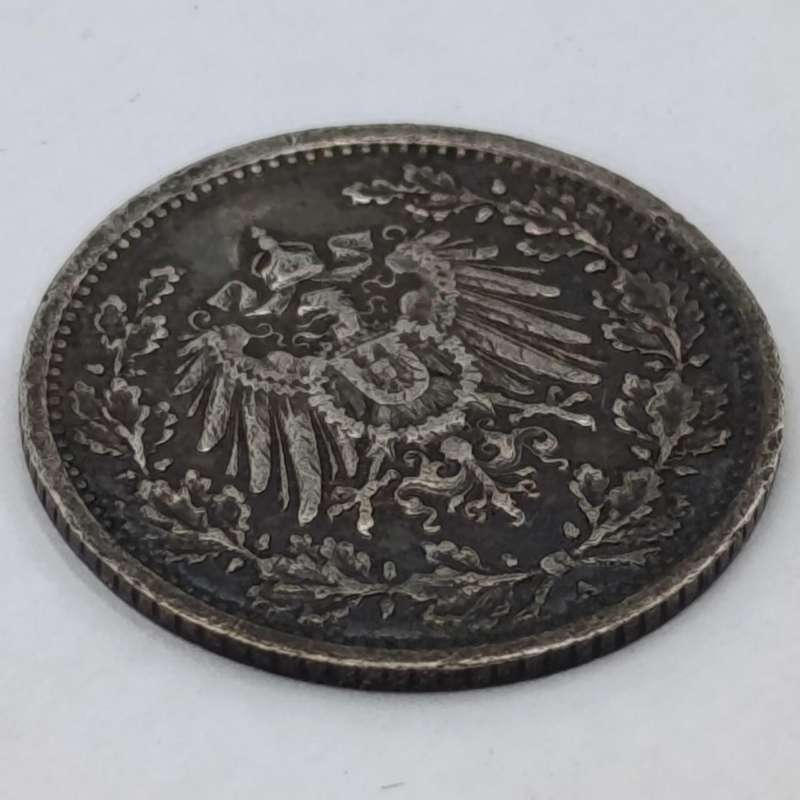 German European 1917 A half mark proof details