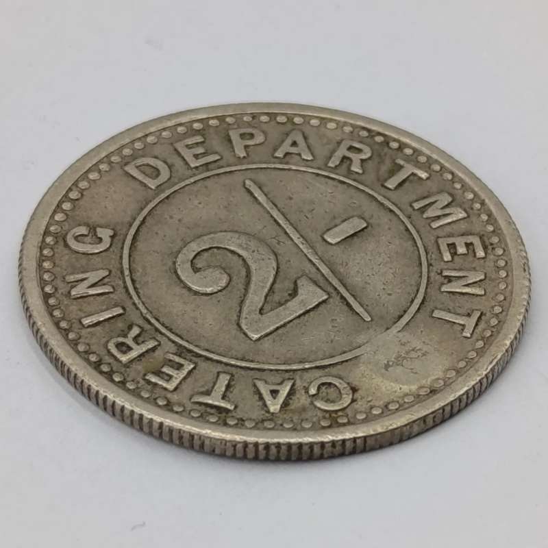 South African Railways Catering department 2 Shilling token