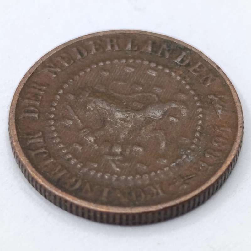 Netherlands 1894 half cent VF+