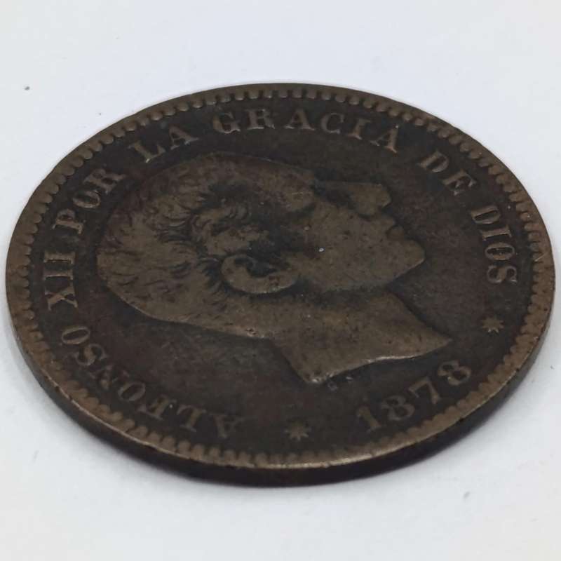 1878 Spain 5 Centimos VF