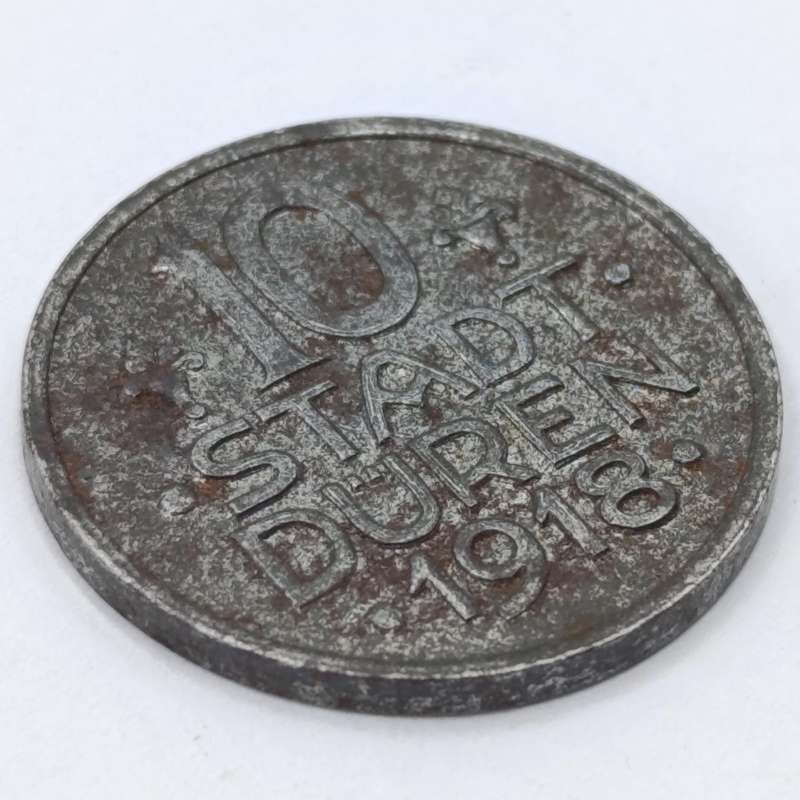 1918 WW1 Emergency coinage DUREN 10 PFENNIG