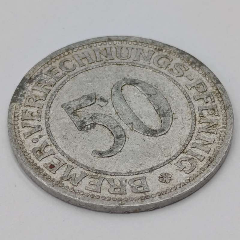50 Pfennig emergency coinage of Free Hanseatic City of Bremen